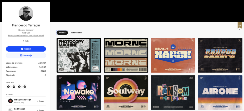 Ejemplo de portfolio