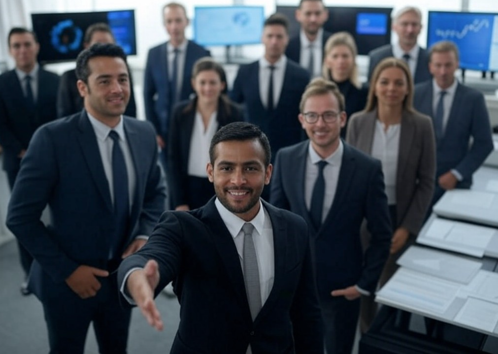 Conjunto de personas recibiendo al SEO tradicional